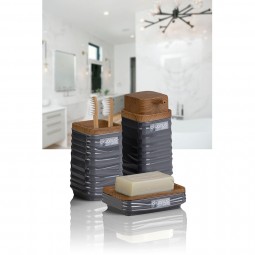 Luna Square 3 PCS Bathroom Set / Wooden