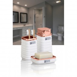 Luna Square 3 PCS Bathroom Set / Rose