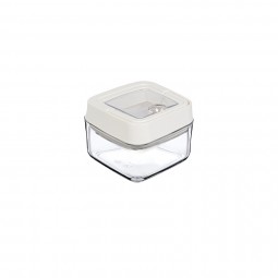 Vacuum Square Storage Jar No:1 White (250 ML)