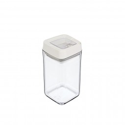 Vacuum Square Storage Jar No:3 White (900 ML)