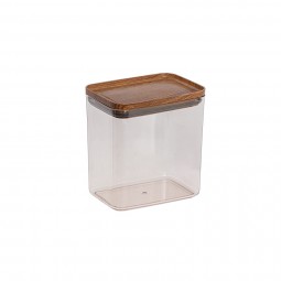 Practical Rectangle Storage Jar No:2  Wooden - (2100 ML)