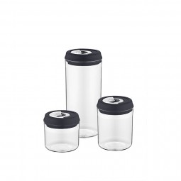 Vacuum Storage Jar Set (3 pcs.) Anthracite