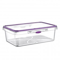 Rectangular Smart Unlock Storage No: 3 (1600 ml) Purple