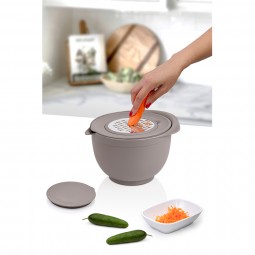 Mixer Bowl  (2600 ml) and Grater Lid Sets
