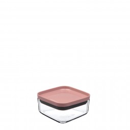 Square  Suction Storage Jar - Colorful Lid (250 Ml)