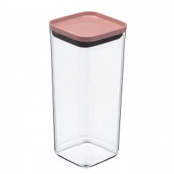 Square Storage Jar - Colorful Lid (1700 ml)