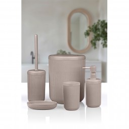 Linea Bathroom Set (5 pcs) / Brown