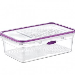 Smart Click Storage Container With Grater (1600 ml) Purple