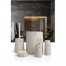 Nida Bathroom Set (5 pcs) / Beige