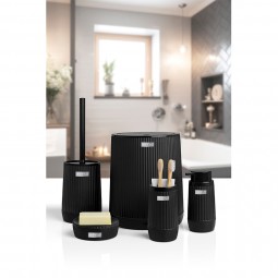 Nida Bathroom Set (5 pcs) / Black