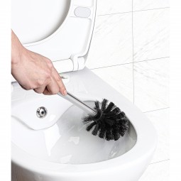Metal Handle WC Brush - Black