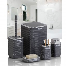 Luna 5 PCS Bathroom Set/Chrome-Anthracite