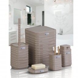 Luna 5 PCS Bathroom Set / Brown