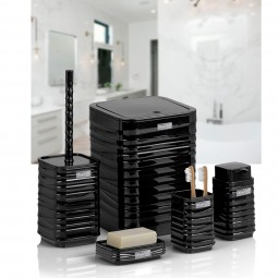 Luna 5 PCS Bathroom Set / Black