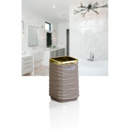 Luna Square Toothbrush Holder Gold