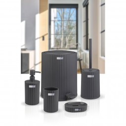 Coliseum 5 Pcs Bathroom Set Anthracite