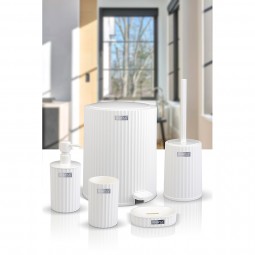 Coliseum 5 Pcs Bathroom Set White