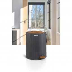 Coliseum Trash can with Pedal  / Wood