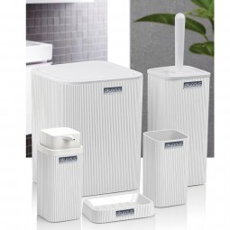 Stella Bathroom Set (5 Pcs) - White