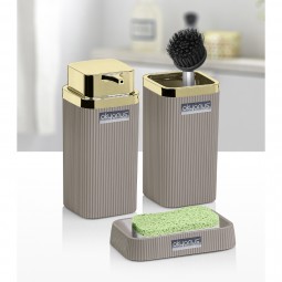 Stella Bathroom Set (3 Pcs) Gold