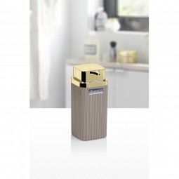 Striped Soap Dispenser - Gold
