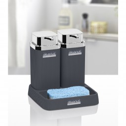 Stella Twins Soap Dispenser Chrome - Anthracite
