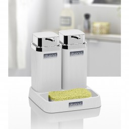 Stella Twins Soap Dispenser Chrome - White