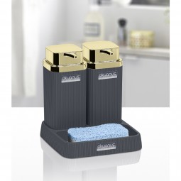 Stella Twins Soap Dispenser Gold - Anthracite
