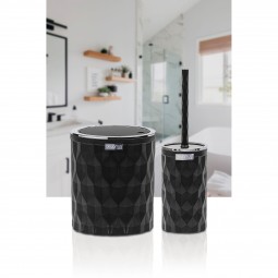 Diamond Bathroom Set (2 Pcs) Chrome