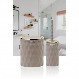 Diamond Bathroom Set (2 Pcs) Gold