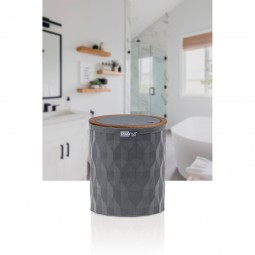 Diamond Trash Can - Wooden