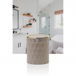 Diamond Trash Can - Gold