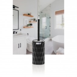 Diamond Toilet Brush & Holder - Chrome