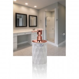 Diamond Soap Dispenser - Rose