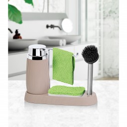 Premium Dispenser And Brush Brown