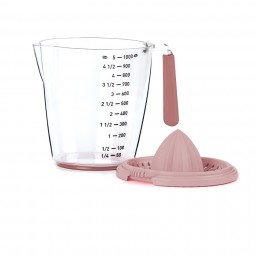 Citrus Squeezer & Measurement Bowl (1000 ml) Powder Pink