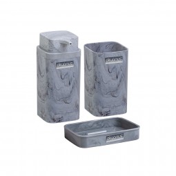 Square Marble Bathroom Set (3 Pcs)