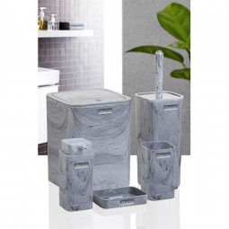 Square Marble Bathroom Set (5 Pcs)