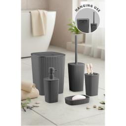 Safir Bathroom Set (5 pcs) / Anthracite