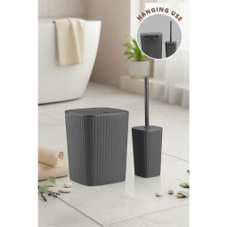 Safir Bathroom Set 2 Pcs  / Anthracite
