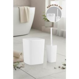 Safir Bathroom Set 2 Pcs  / White