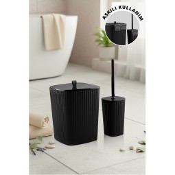 Safir Bathroom Set 2 Pcs / Black