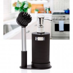 Brushed Soap Dispenser Black