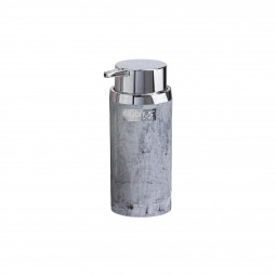 Marble Design Round Chrome Soap Dispenser