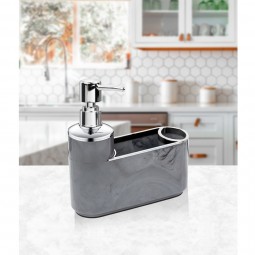 Marble Soap Dispenser & Sink Organizer 3 Pcs