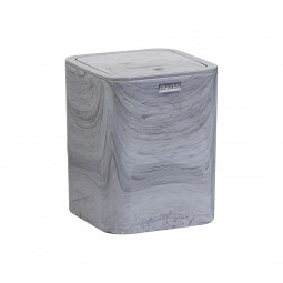 Square Marble Trash Can