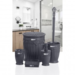 Sultan Bathroom Set (5 Pcs) - Anthracite