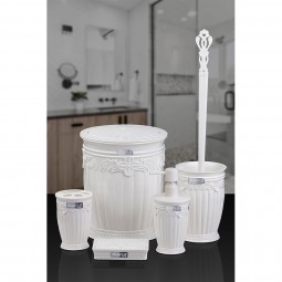 Sultan Bathroom Set (5 Pcs) - White