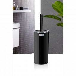 Round Toilet Brush & Holder - Chrome