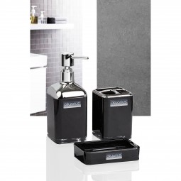 Double Layer 3 Pcs Bathroom Set Chrome